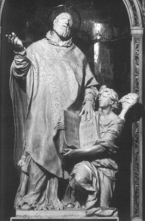 Alessandro Algardi (1598, Bologna - 1654, Roma), "St Philip Neri" / "San Filippo Neri", 1636-38, Marble / Marmo, height / altezza ca. 300 cm, Santa Maria in Vallicella, Roma
